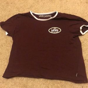 vans cropped tee